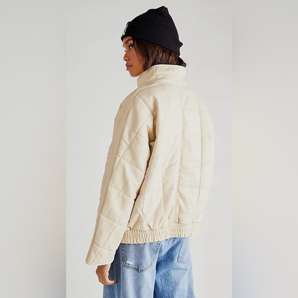 Free people dolman vegan leather jacket